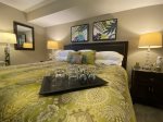 King Bed with Custom Bedding